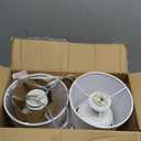 Sucolite Small 11.8" Table Lamps Set of 2, Bedside Nightstand Lamps for Bedroom Kids Room, Cute Desk Lamps with Studded Texture Base for Reading Nursery Living Room Office, White