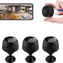 3 Pack Hidden Spy Camera, WiFi Mini HD 1080P Wireless Camera for Home Office Security, Small Nanny Cam with Motion Sensor Night Vision, APP Control Camera for Baby, Pets