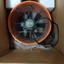 VEVOR Portable Ventilator, 12 inch Heavy Duty Cylinder Fan with 33ft Duct Hose, 585W Strong Shop Exhaust Blower 3198CFM, Industrial Utility Blower for Sucking Dust, Smoke, Smoke Home/Workplace