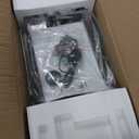 LP&No.1 Record Player with Stereo Speakers, 3-Speed Belt-Drive Turntable for Vinyl Records with Wireless Playback and Auto-Stop, Walnut Wood