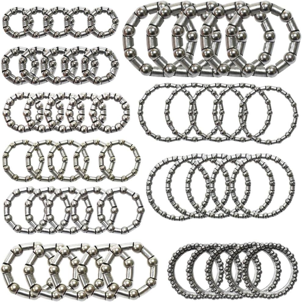 5 Sets of 10 Kinds Bike Ball Bearing Headset Retainer Crank Caged Wheel 4mm to 8mm / 1/6 to 1/3 Repair Accessories