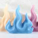 XIAOSHUI Coral Candle Molds Flame Mold Flame Candle Mold Coral Silicone Molds for Candle Home Decorate Candle Making Aromatherapy Gypsum Candles Resin Clay Craft