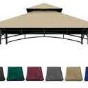 JANCANOPY Grill Gazebo Replacement Cover 5x8 Ft Canopy Top Compatible with SUNJOY Grill Gazebo Frame Model L-GG001PST-F,L-GG001PST-H,L-GG001PST-F2 (Khaki)