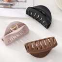 3Pcs Silicone Hair Clips Flexible Claw Clips for Women Cloud Clip Bendable Large Hair Claw Clip