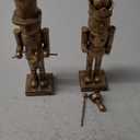 Mimorou 2 Pcs Nutcracker Candlestick Holder 10 Inch Christmas Candle Holder Vintage Nutcracker Soldier Decorations Retro Candlestick for Christmas Tabletop Centerpiece