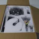 Fanbulous 42" Outdoor Ceiling Fans with Light for Patios, IP65 Waterproof Gazebo Fan, Plug in Ceiling Fan with Remote, 3CCT 6-Speed Black Ceiling Fan with Hanging Hook for Porch, Pergola,Canopy