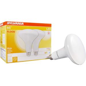 Sylvania BR40 LED Flood Light Bulb, 85W=13W, Dimmable, 900 Lumens, 3000K, Warm White - 2 Pack (40338)