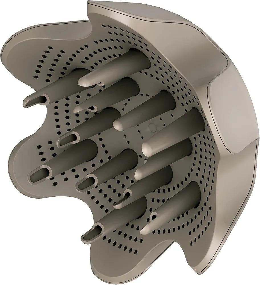 Shark XSKHD1VD HyperAIR IQ Curl-Defining Diffuser, Auto Preset Attachment for HyperAIR Blow Dryers, Styling Tools, For Wavy, Curly, and Coily Hair, Enhance Natural Curls, Extendable Prongs, Stone