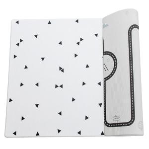 LITTLE Bot Ofie Mat, Soft Baby Play mat, Reversible Foam Floor mat, 6.5 ft x 4.5 ft, Durable and Non-Toxic (Country Road, Large)