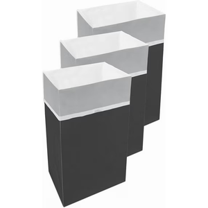 Clean Cubes 30 Gallon Disposable Pop-Up Trash Cans (3-Pack, Multi-Liner) with Fitted Bags – Foldable Garbage & Recycling Bins for Parties, Events & Kitchen (Black 30" H x 14" W x 17" D) Clean Cubes 30 Gallon Disposable Pop-Up Trash Cans (3-Pack, Multi-Liner) with Fitted Bags – Foldable Garbage & Recycling Bins for Parties, Events & Kitchen (Black 30" H x 14" W x 17" D)