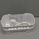 LEVERLOC Shower Caddy Suction Cup 2 Pack, Shower Organizer Removable Bathroom Shelf, Storage Suction Powerful Max Hold 22lbs Bathroom Caddy Waterproof Holder, White