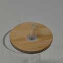 Bamboo Lid Glass Cup Straw High-temperature Resistant Drinkware for Juice Milk Tea and Smoothies Stylish Beverage Tumbler for Home and Parties (Transparent)