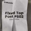 Muzata 4Pack Black Cable Railing Post 36 Inch 36"x2"x2" Level Drilled Surface Mount T304 Stainless Steel Cable Railing System Kit Indoor Outdoor with Paper User Guide PS02 BH4S