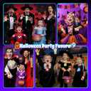 100Pcs Halloween Party Favors for Kids-Halloween Glow in the Dark Party Supplies,Halloween Light Up Necklace Flash Rings,Non-Candy Trick or Treat Goodie Bag Fillers,Classroom Favors Gifts