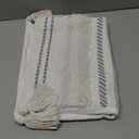 decorUhome Decorative Boho Throw Pillow Cover 12x20, Lumbar Accent Neutral Textured Tufted Pillow Cover Striped for Couch Bed Sofa, Beige and Cream White, Pack of 1