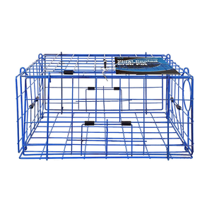 Pacific Crab Trap Pot for Dungeness, Heavy Duty Folding Traps
24''x24''x12'', Vinyl Coated Steel Wire, Crab Pots for Crabbing, Collapsible, Easy Storage, Dock, Shoreline