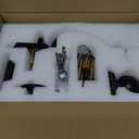 NeuType Front Door Handle, Front Door Lock Set, Door Handle Sets with Single Cylinder Deadbolt and Door Knob, Entrance Handle Set with Lock, Reversible for Right & Left Handed, Matte Black