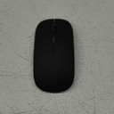 Wireless Bluetooth Mouse Rechargeable Laptop Mice with LED Lights Silent Slim Use(BT5.2 and 2.4G Portable USB) Dual Mode Computer Mouse for Laptop/iPad/Tablet/Apple/Computer/Mac (Black)