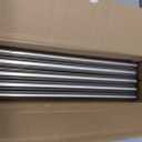 Heavy Duty Curtain Rods, 1 1/8 Inch Diameter Single Curtain Rod 144-240Inch(12-20ft) Extendable Length for Large Windows with End Caps Adjustable Modern Brackets-Matte Nickel