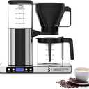 Homtone 8 Cup Coffee Maker-Programmable Brewer Meet SCA Standards:4-6 Mins Adjustable Brew Time, Steady Optimal Brewing Temperature (200F), 9-Hole Showerhead Even Extraction, 2-Hour Keep Warm Plate