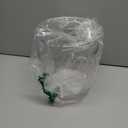 Anyoifax Small Trash Can Plastic Wastebasket 1.5 Gallon Round Garbage Container Bin with Handles for Bathroom, Bedroom, Kitchen, College Dorm, Office, Craft Room - Clear