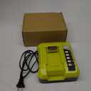 KUNLUN OP401 40-Volt Battery Lithium-Ion Charger for Ryobi 40V OP4050A OP4026 OP40601 OP4040 OP4030 OP4015 OP40201 Li-ion Battery with LED Indicator(40V Batteries Not Included)