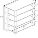 Furinno Turn-N-Tube 5 Tier Wide Shoe Rack, French Oak Grey/Black , 32 Inch