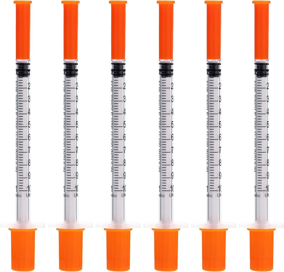 20 Pack U-100 1ML with 30 Ga 1/2 Inch,Individually Sealed Diameter 0.3mm/0.011Inch