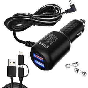 Radar Detector Power Cord,for Uniden Escort Valentine Beltronics Passport Cobr Whistler etc Radar Detector,Dual USB QC3.0 Quick Charger(6.5FT)