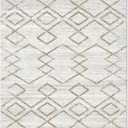 jinchan Moroccan 8x10 Area Rugs for Living Room - Machine Washable Soft Modern Geometric Stain Resistant Ultra-Thin Low-Pile Large Rug Non-Slip Carpet for Bedroom Kitchen Dining Room (8x10ft, Taupe)