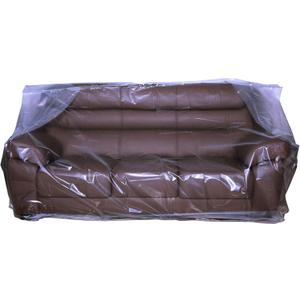 Wowfit Furniture Cover Dust-Proof Moving Bag for Sofa & Boxes  Clear, Odorless Plastic  4mil Thick  92W x 42D x 62/41H Inches (Tape Not Included)