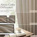 Extra Long Linen Curtains 108 Inches for Living Room Back Tab Semi Sheer High Floor to Ceiling 9ft Light Filtering Curtain Boho Farmhouse Decor Window Drapes for Bedroom 2 Panels Cobblestone, 52"W x 108"L