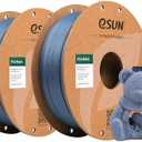 eSUN PLA Basic Filament 1.75mm, 1KG Spool (2.2 LBS) High Speed Printing 3D Printer PLA Filament, Designed for Fast Printing, Grey 2Pack