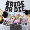 Bride Or Die Bachelorette Party Decorations Bridal Shower Decorations Bachelor Party Decorations For Men Bachelorette Party Supplies Black Gold Bachelorette Decorations For Party Bride To Be Balloons