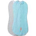 SwaddleMe by Ingenuity Compression Baby Swaddle Pod, Two-Way Zipper for Easy Diaper Changes, Improves Sleep & Calms Startle Reflex, 0-2 Months, 1.0 TOG, 2-Pack - Dino Jam