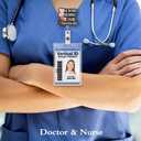 10 Pack OUNER All Bodies Deserve Equal Healthcare Funny Badge Reel with Black Glitter, Retractable ID Clip Holder for Nurses Doctor Healthcare Medical Hospital Office Worker, Nurse Week Gifts