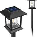 Solar Lights Outdoor, 8 Pack Garden Light Waterproof Automatic Solar Pathway Yard Lights for Landscape, Path, Lawn, Walkway, Driveway, Backyard Decor(1200 mAh)