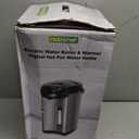 NutriChef 5.2 Qt Electric Water Kettle, Portable, Quick Heating, 5 Liter Digital Kettle with 5 Temperature Settings, Safety Lock, Stainless Steel, 3 Dispensing Options, 8.46" x 11.2" x 16.5"