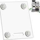 Acrylic Appliance Slider with 360 Rolling Wheels, Sliding Tray for Heavy Kitchen Appliances, Coffee Maker Slider Tray for Counter, Countertop Moving Tray for Kitchen(Large 15.7"13")