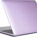 Compatible with MacBook Air 13 Inch A2337 (M1) / A2179 / A1932 (2021 2020 2019 2018 Release) - Snap On Hard Shell Case Cover for MacBook Air 13 Retina Display with Touch ID (Light Purple)