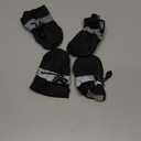 YAODHAOD Dog Shoes for Small Dogs, Puppy Dog Boots & Paw Protector for Winter Snowy Days, Anti-Slip Sole Dog Booties for Indoor Hardwood Floor 4PCS (Black, Size: 5)