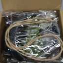 Der Rose 2 Pack Fake Hanging Plants Artificial Succulents Plants Indoor for Black Boho Bathroom Wall Decor