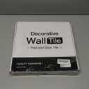 Tilingview 10-Sheet Peel and Stick Backsplash Tile for Kitchen, Self-Adhesive Mosaic Glossy Leaf Stick on Wall Tile with Gaps (Leaf Beige)