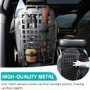 Tactical Seat Back Molle Panel Compatible with 2015-2025 Ford F150 / Raptor, 2017-2025 Super Duty Accessories Rigid Molle Seat Back Organizer Storage System Fit for 2015-2025 F-150 Accessories