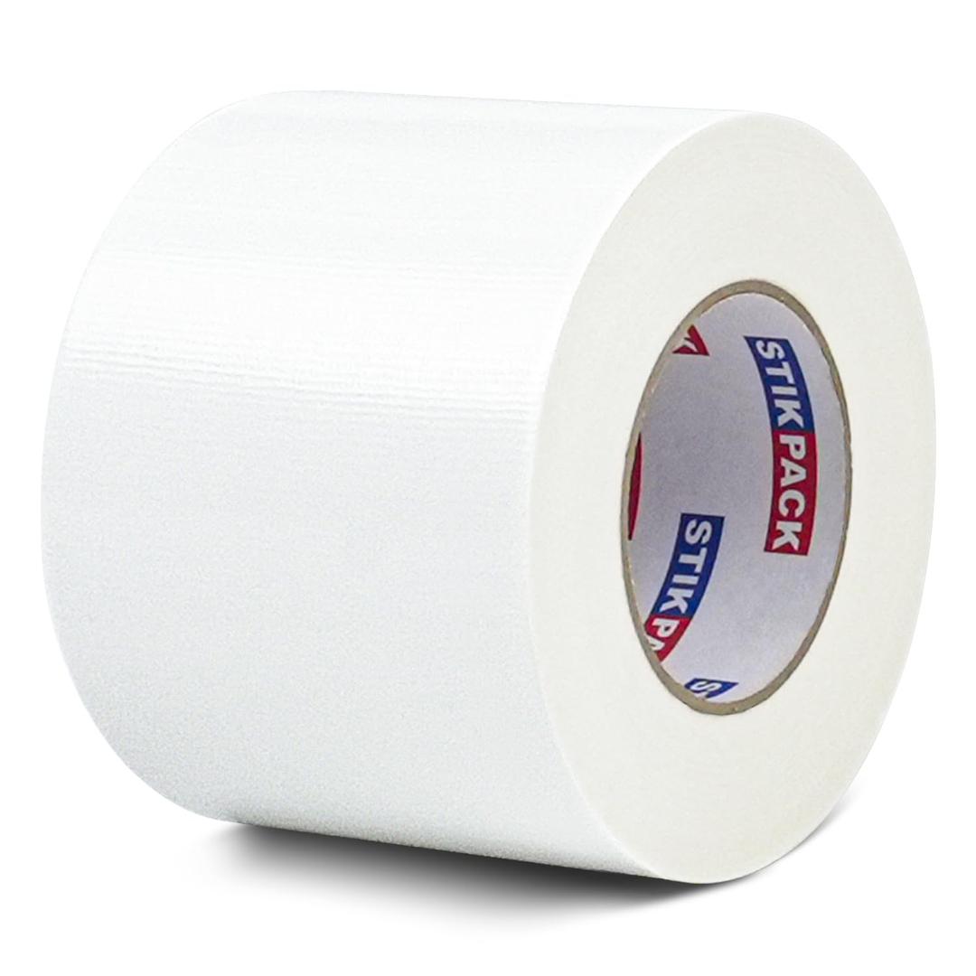 Wide Duct Tape 4 inch, Industrial Grade White Duct Tape 4 inches x 55 Yards (165 ft), 9 Mil Heavy-Duty, Waterproof, UV Resistant for Crafts & Home Improvement