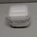 carrotez 2 Compartment Small Snack Containers, Mini Snack Containers for Mini Fridge, Small Divided Food Storage Containers, Airtight Lids, Reusable, 1.1 cup, 2 PACK (White)