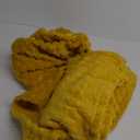 NEWCOSPLAY Super Soft Twin Blanket Mustard Yellow Premium Silky Flannel Fleece 3D Clouds Stylish Jacquard Lightweight Bed Blanket All Season Use 350GSM (Mustard Yellow, Twin(60"x80"))