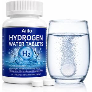 Hydrogen Water Tablets for Drinking Water H2 Molecular Hydrogen Tablets for Men & Women,90 Servings