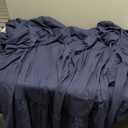 Bare Home Queen Bed Skirt - 15-Inch Tailored Drop Easy Fit - Bed Skirt for Beds - Center & Corner Pleats (Queen, Dark Blue)