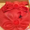 dressfan Wide Brim Fascinator Derby Hats for Women,20s Detachable Flower Hat with Headband for Derby Church Wedding Tea Party